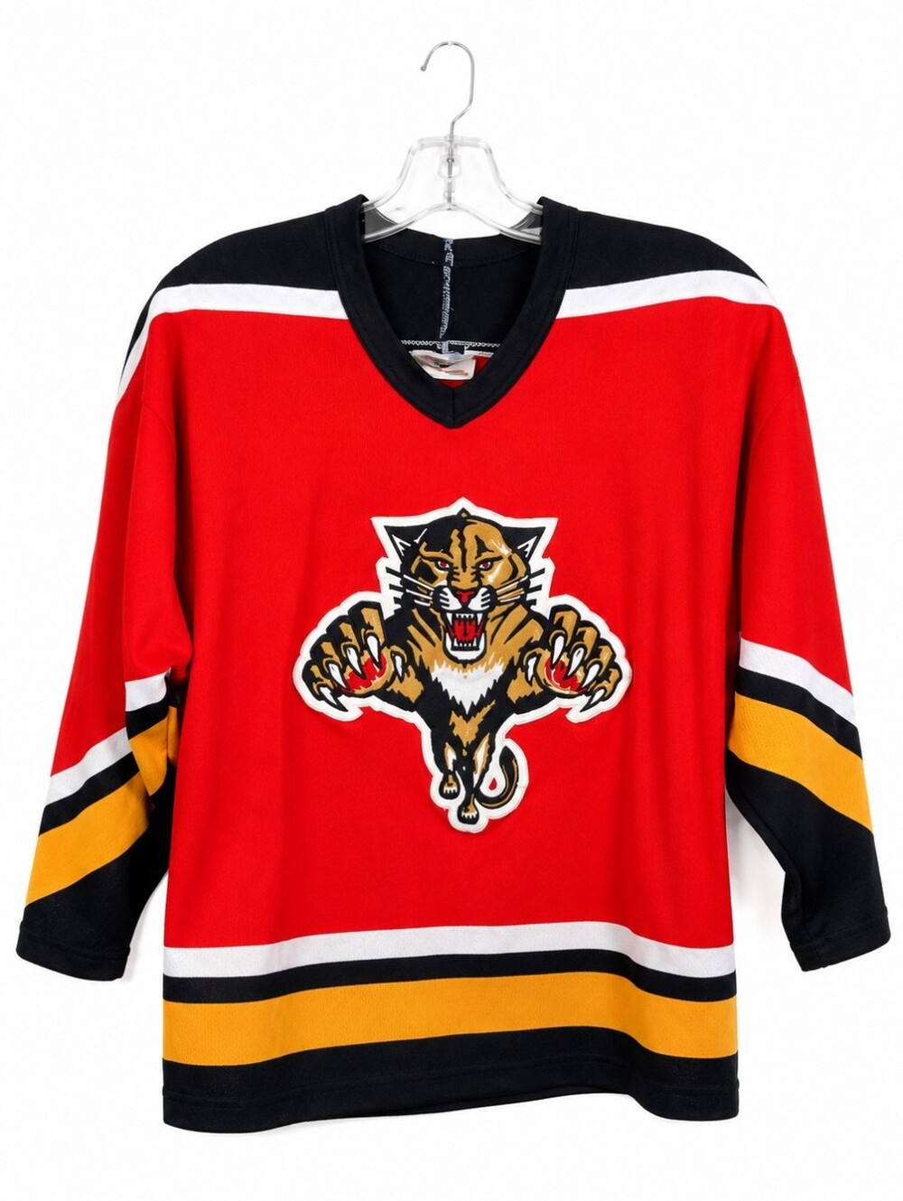 Florida Panthers Youth XL NHL Hockey Jersey Red Long Sleeve Panther Logo